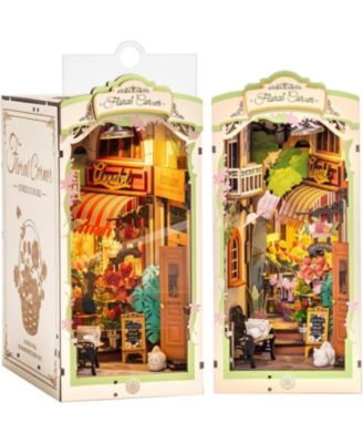 Floral Corner 164-Piece 3D Wooden Book Nook Puzzle, Ages 14+