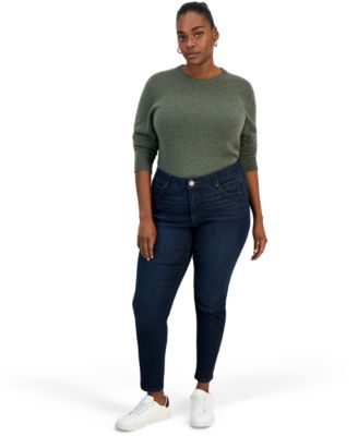 Plus Size AbSolution Elastic Waist Skinny Jeans