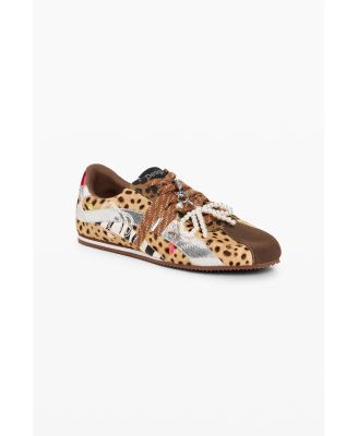 Women's Animal Print Sneakers 100% Leather