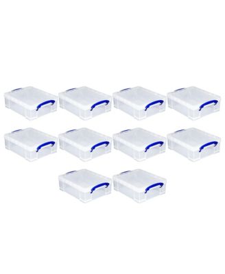 8.1L Plastic Storage Container with Clip Lock Handle (10 Pack)