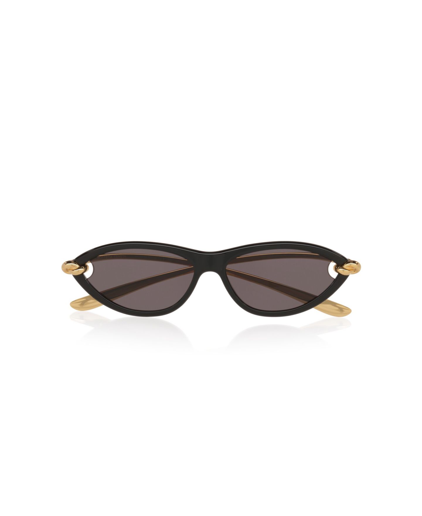 Женские солнцезащитные очки Bottega Veneta Cat Eye Signature Icons Sunglasses BV1390S, цвет: Чёрный — фото 5