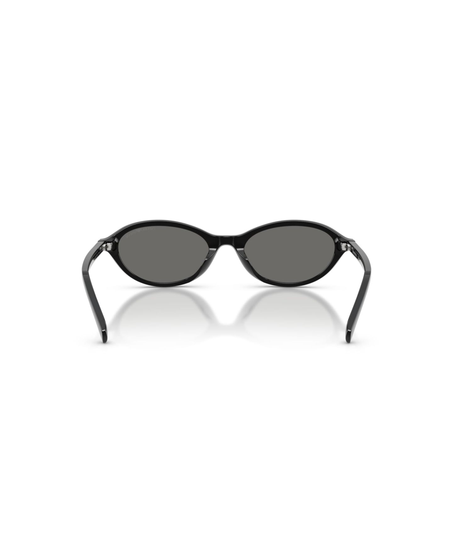 Женские солнцезащитные очки Emporio Armani Oval Sunglasses EA4281U, цвет: Блестящий чёрный — фото 4