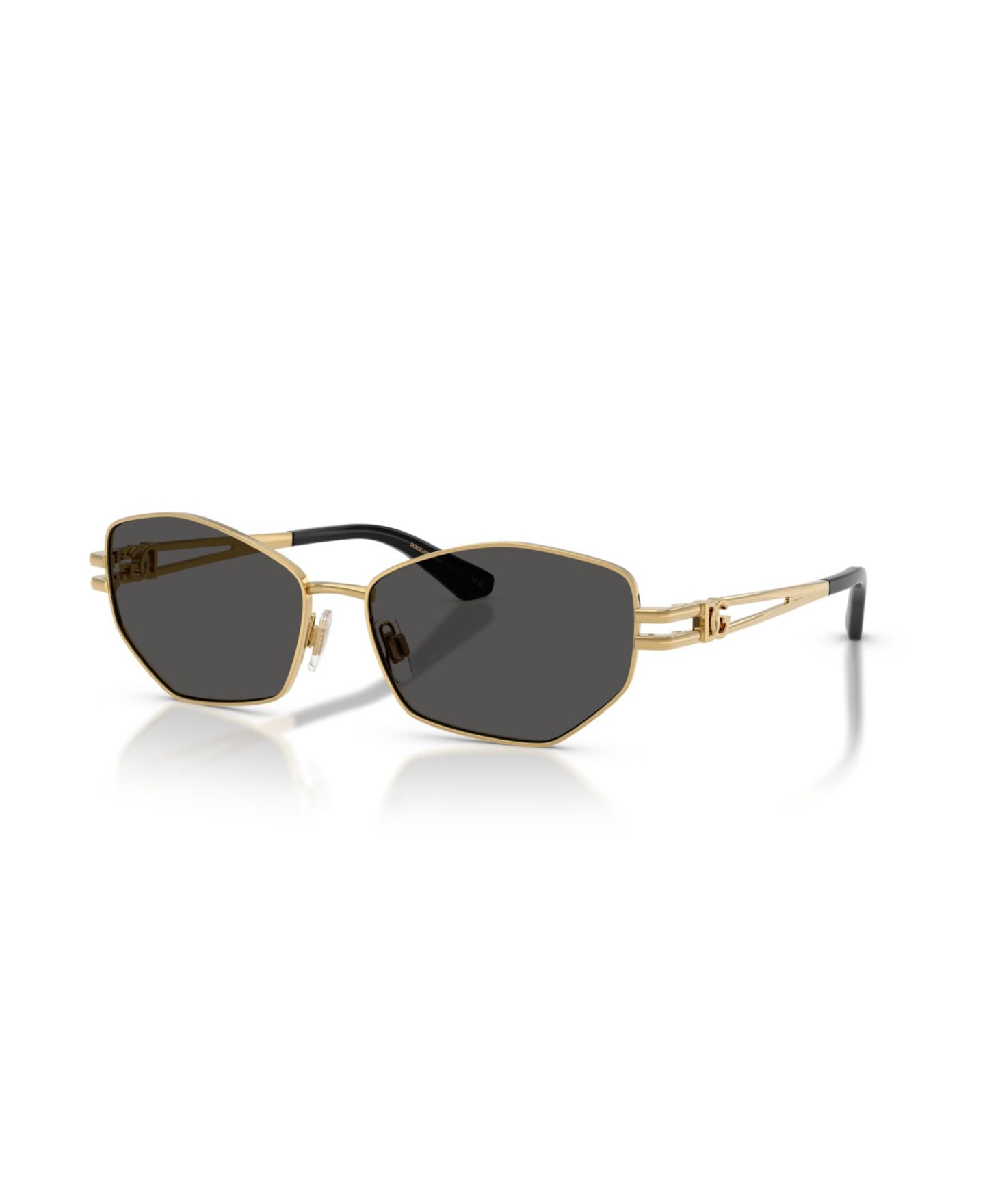 Женские солнцезащитные очки Dolce&Gabbana Dolce & Gabbana Cat-Eye Sunglasses DG2338, цвет: Золотой — фото 1
