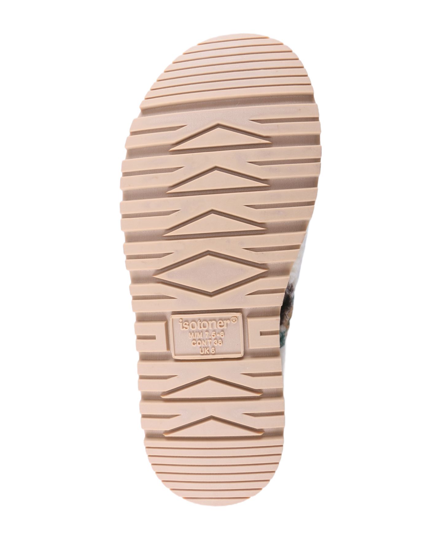 Женские сабо Isotoner Signature Isotoner Floral Sherpa Indoor/Outdoor Clog Slippers, цвет: Коричневый — фото 5