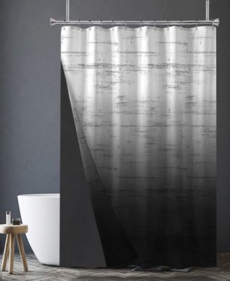 Grunge Ombre 14-Piece Shower Curtain and Liner Set