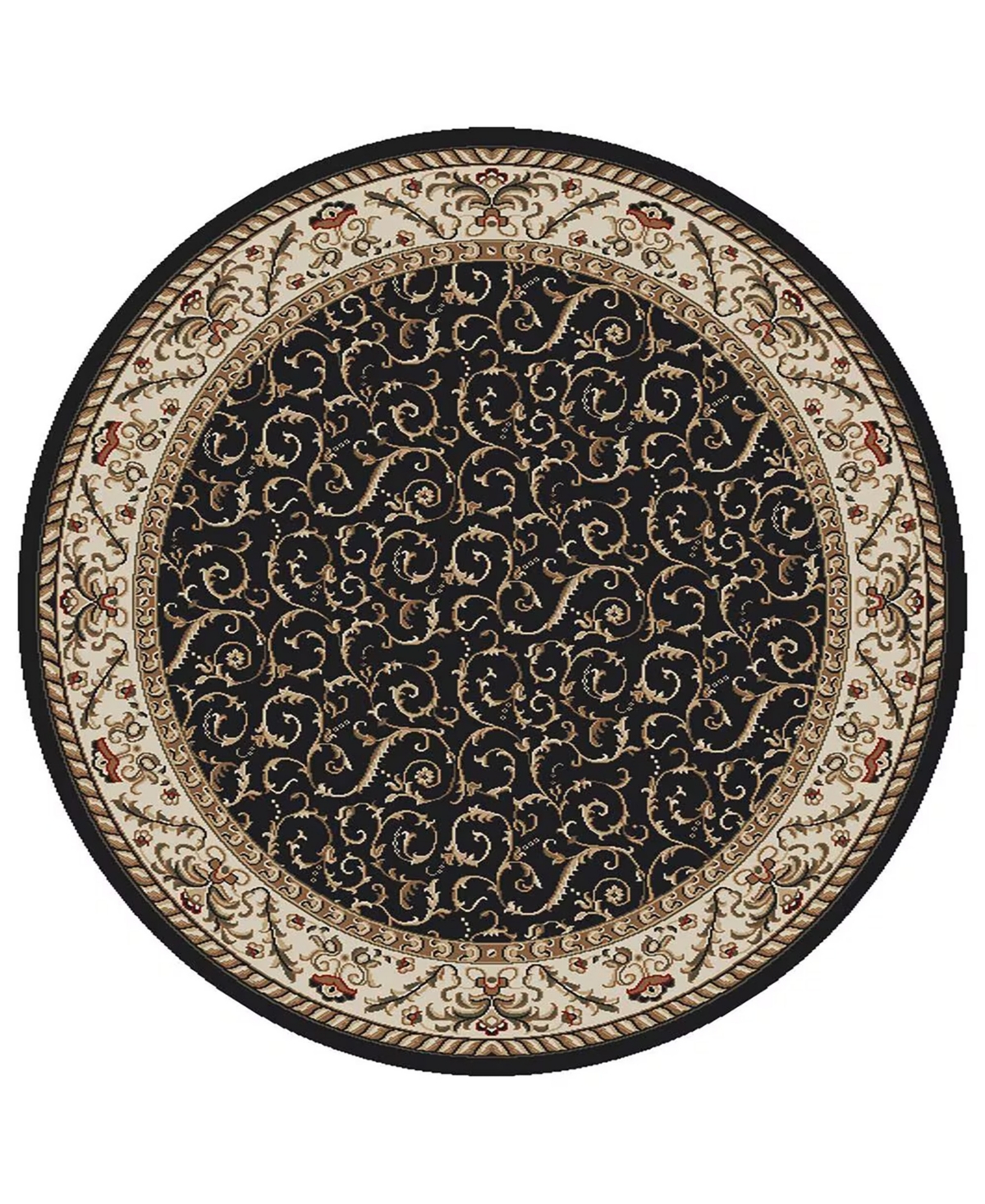 Closeout! Km Home Pesaro 5'3" x 5'3" Round Area Rug
