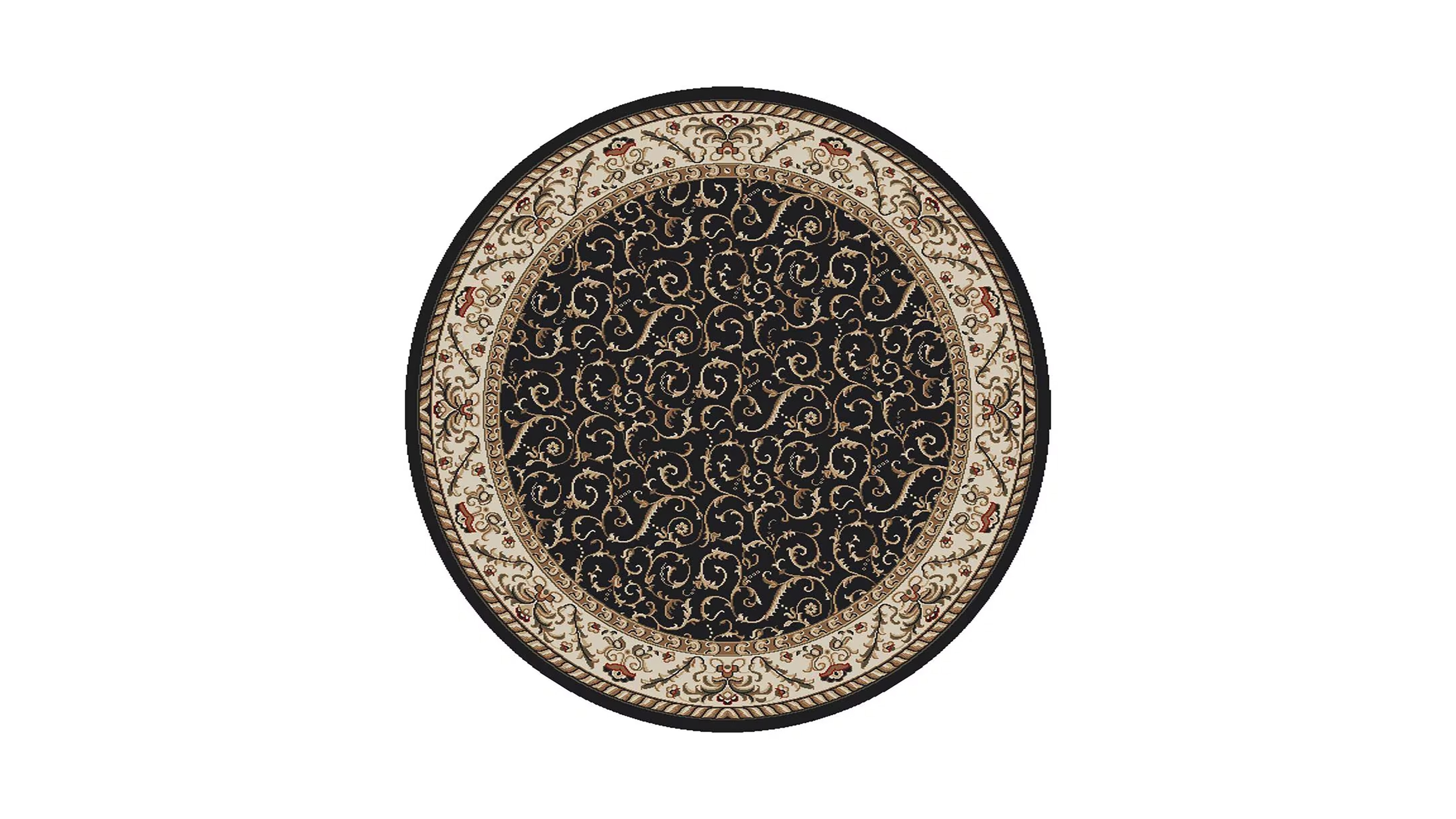 Closeout! Km Home Pesaro 1599 5'3" x 5'3" Round Area Rug