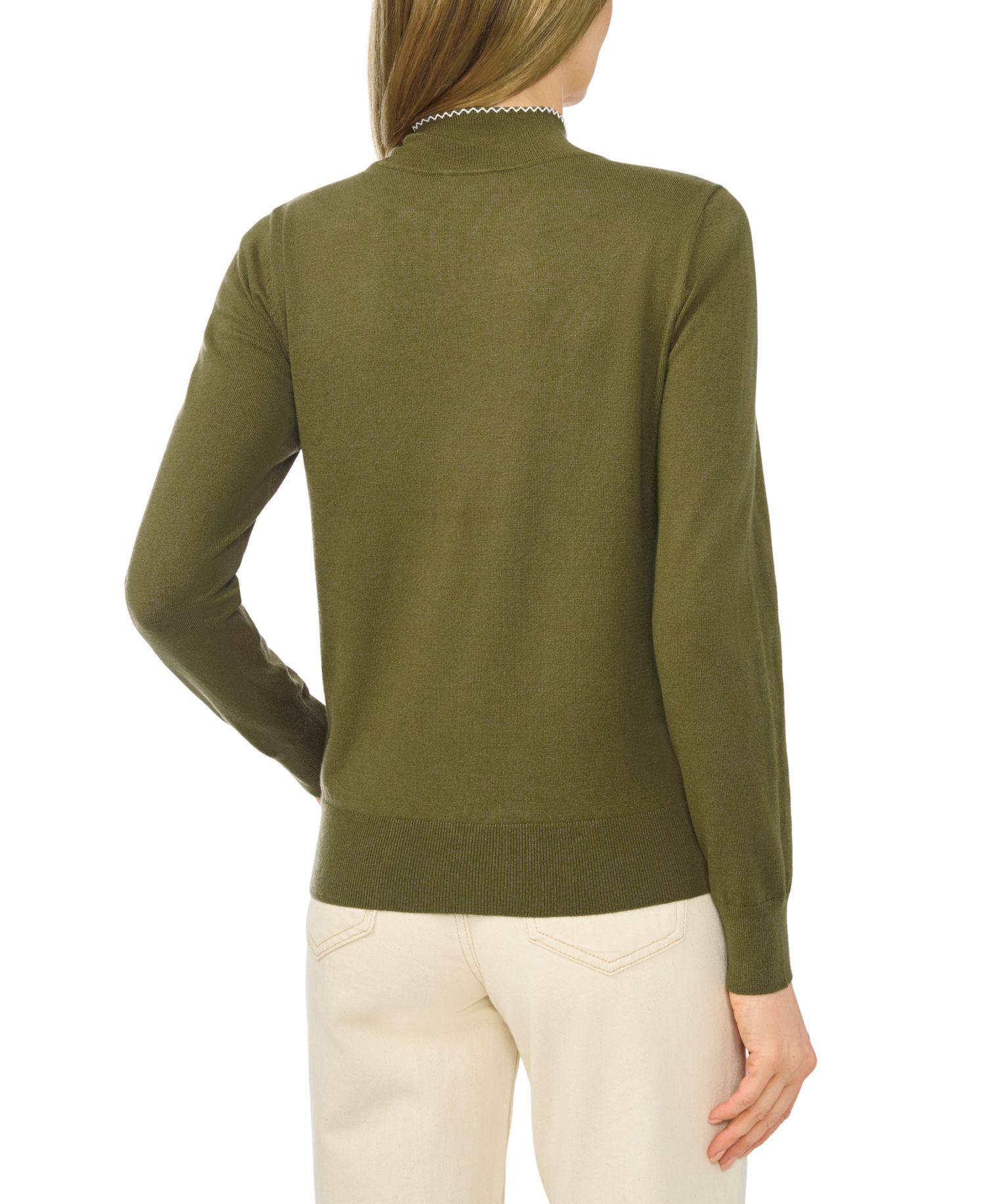 Women's Scarf Tie Neck Sweater