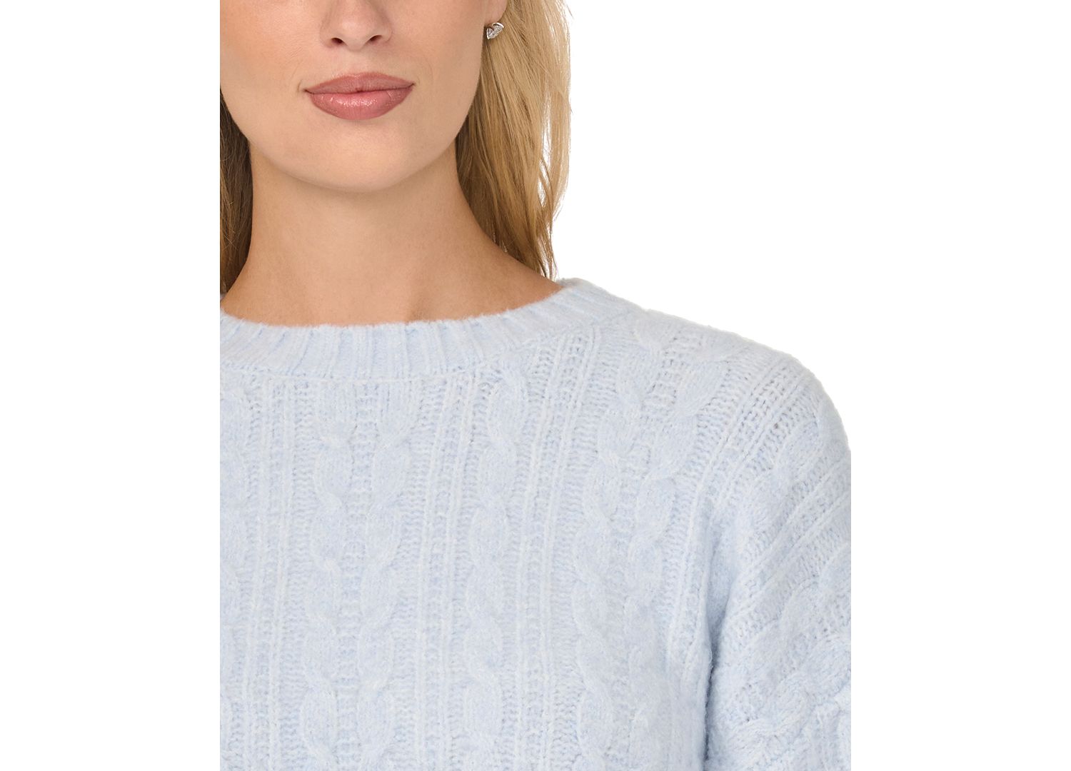 Women's Cable-Knit Raglan-Sleeve Crewneck Sweater