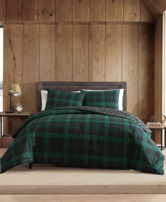 Woodland Tartan Green Duvet Cover Set, King