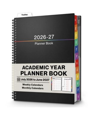Weekly Monthly Academic Planner Large Ample Writing Space For Appointments Goals Schedules Reminders Bonus Stickers