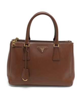 Small Galleria Saffiano Leather Double-Zip Tote