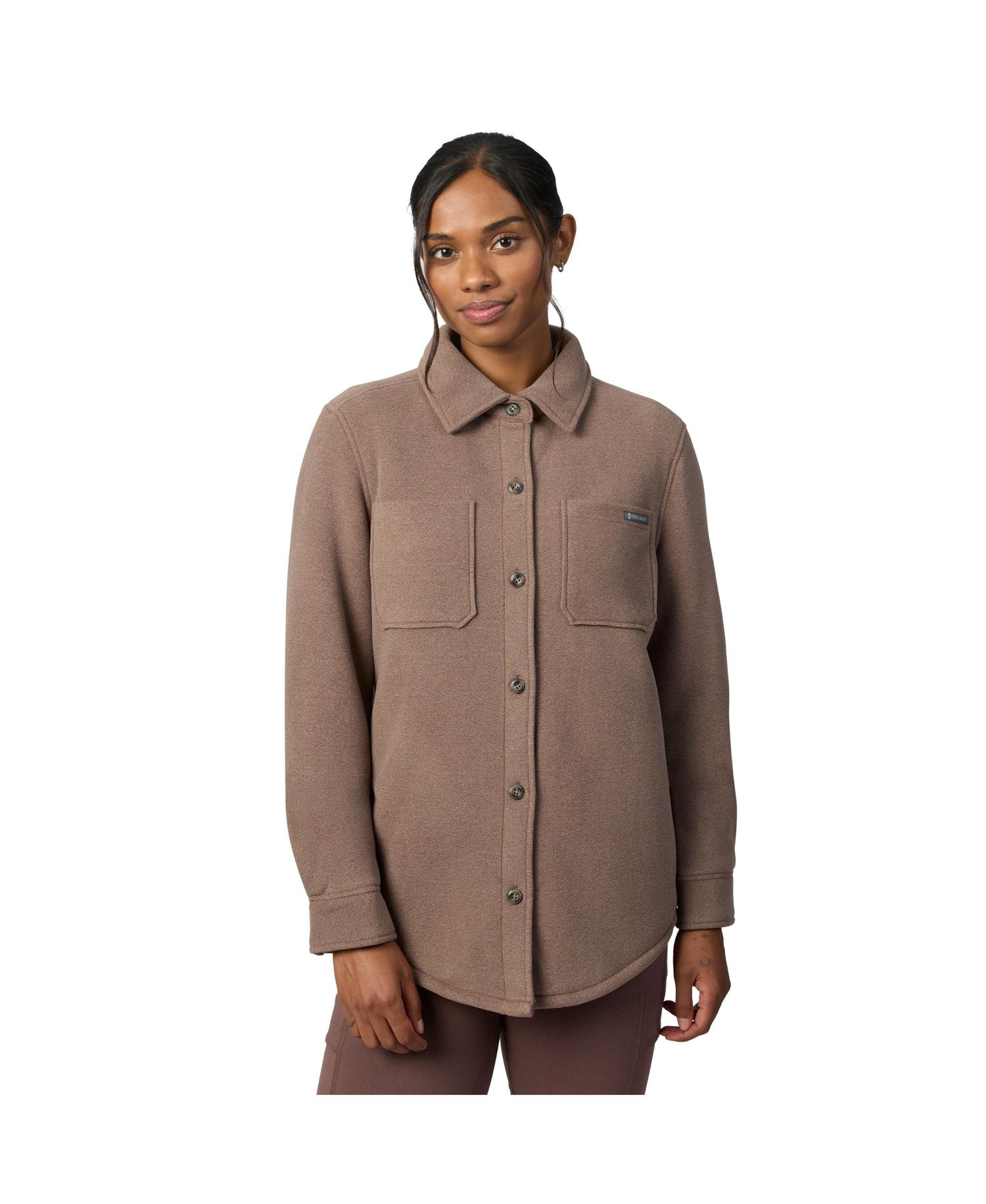 Women's Tundra Sherpa-Lined Double-Faced Fleece Shirt Jacket