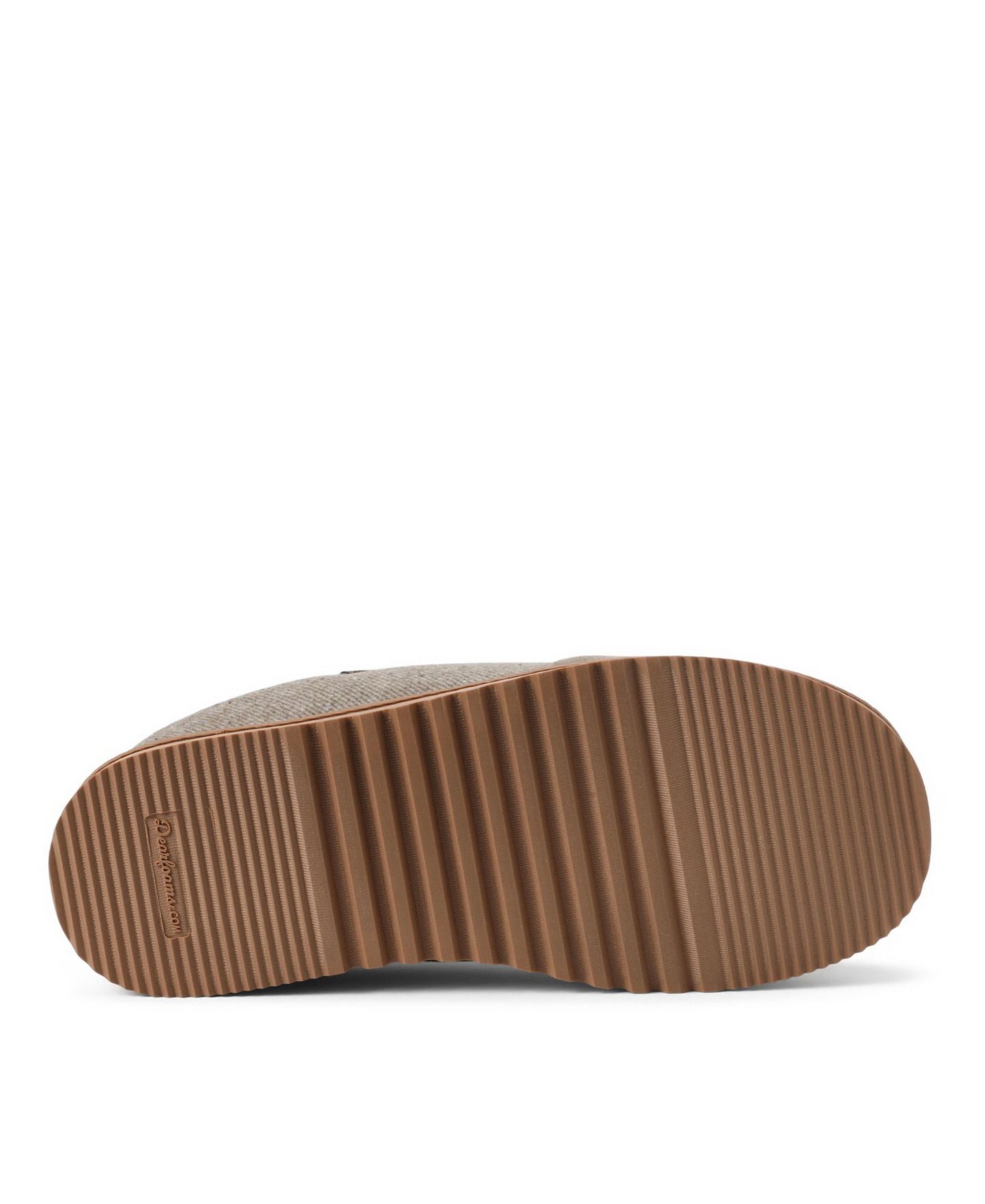 Мужские сабо Dearfoams Aldan Indoor-Outdoor Round Toe Clog Slippers, цвет: Серо-бежевый — фото 5