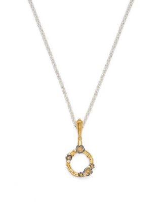 Larkspur Magnifying Glass Necklace in Gold