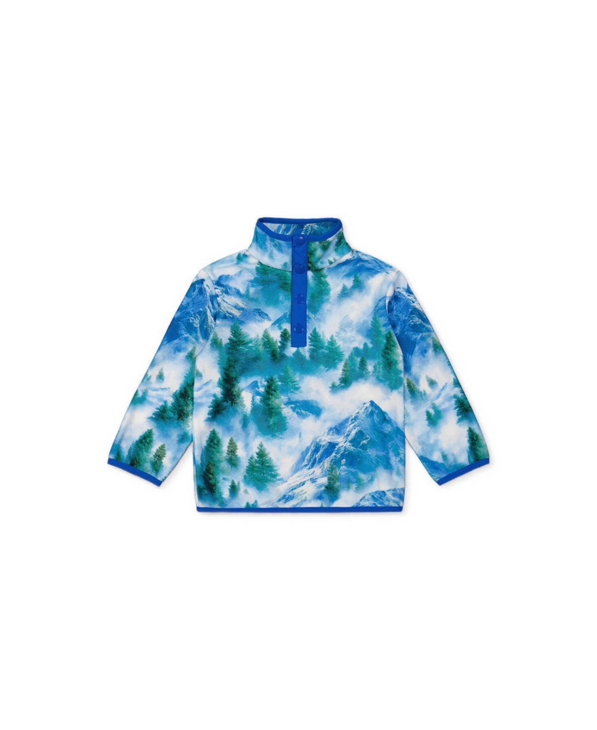 Deux par Toddler Boys' 2T-5T Plush Pop-Over Polar Fleece Half-Zip Jacket