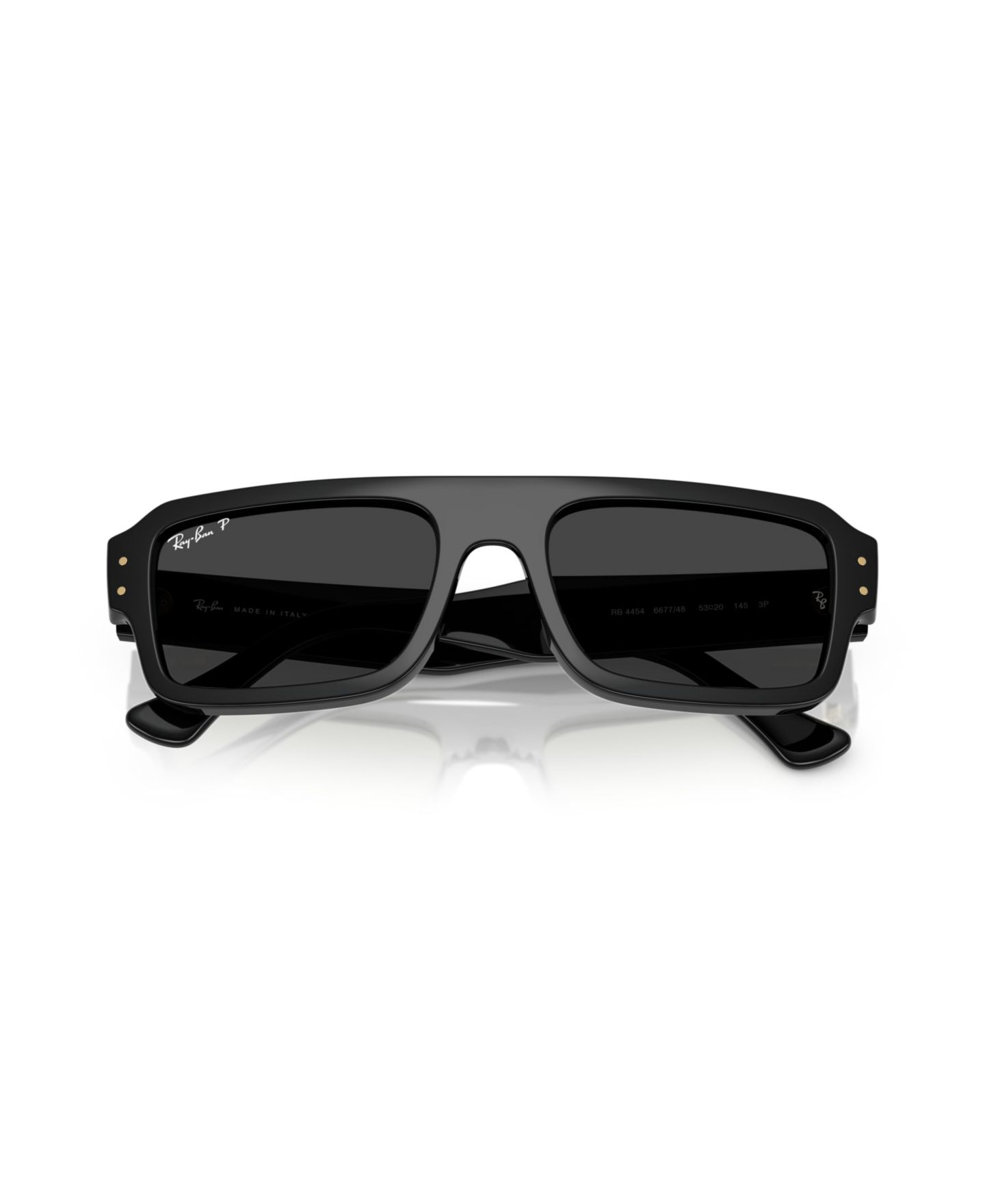 Солнцезащитные очки Ray-Ban Unisex Polarized Sunglasses, Flacco RB4454, цвет: Чёрный — фото 10