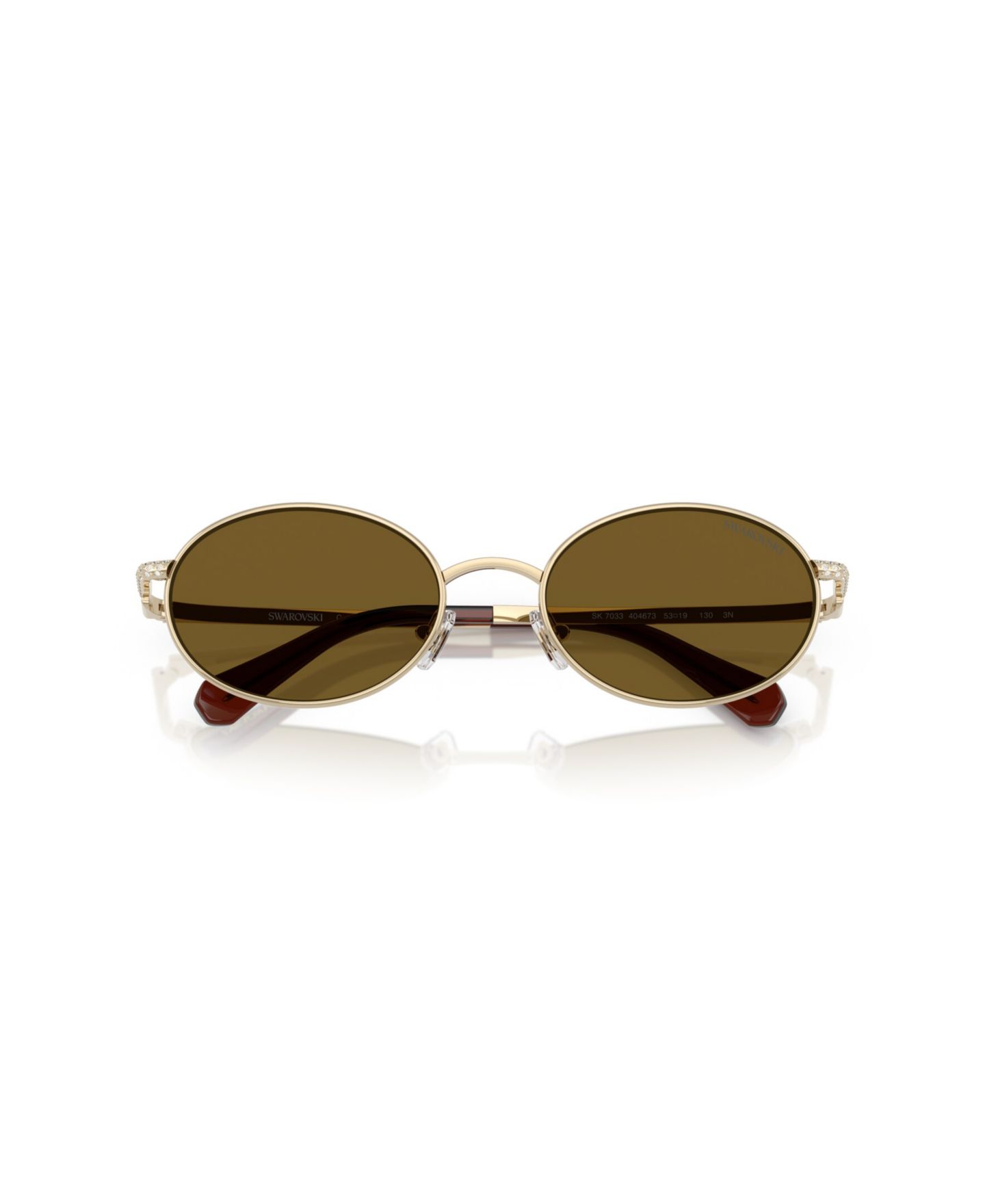 Женские солнцезащитные очки Swarovski Sunglasses, SK7033, цвет: Коричневый — фото 8