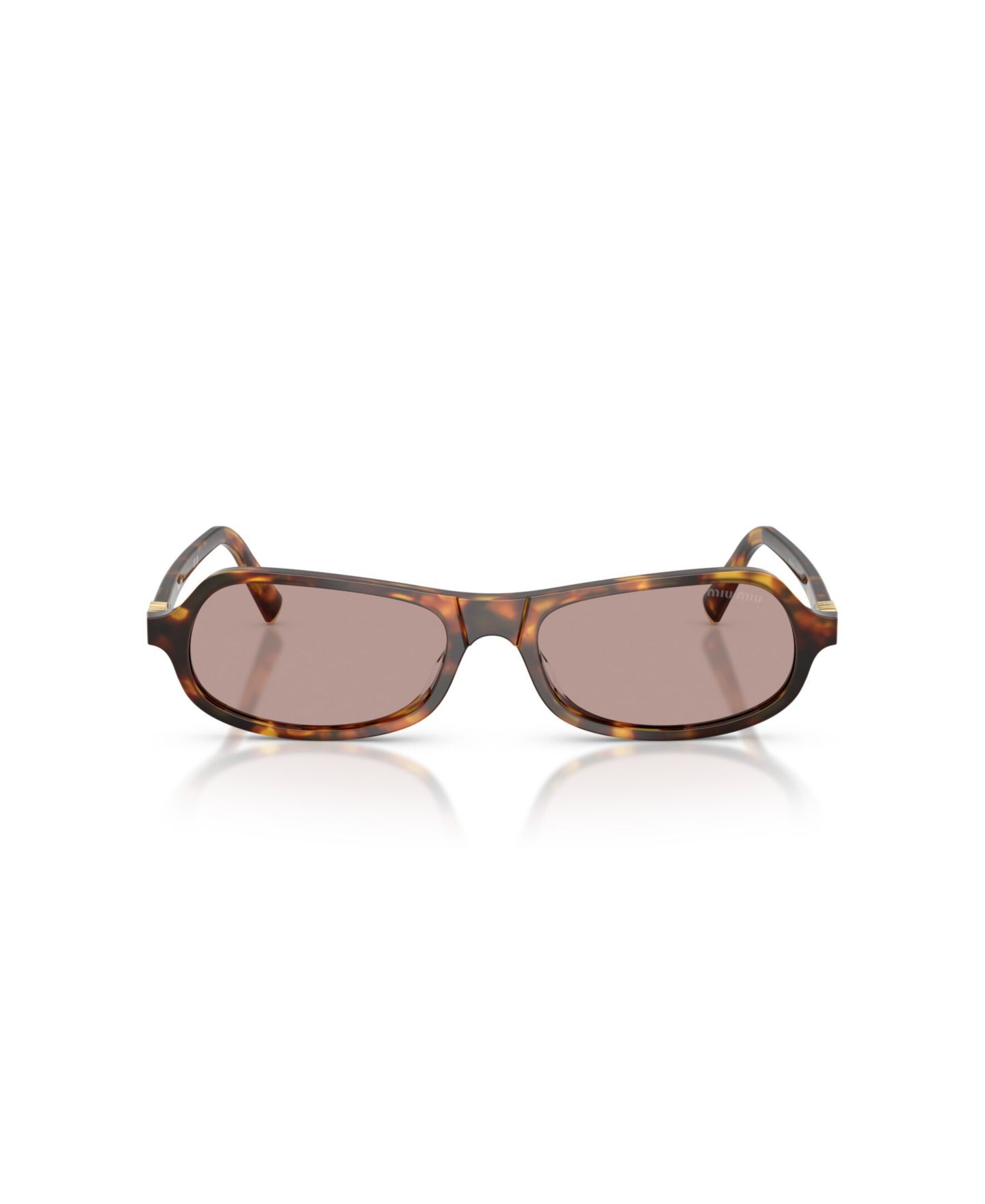 Женские солнцезащитные очки MIU MIU MIU Sunglasses, MU B10SU, цвет: Чёрный — фото 7