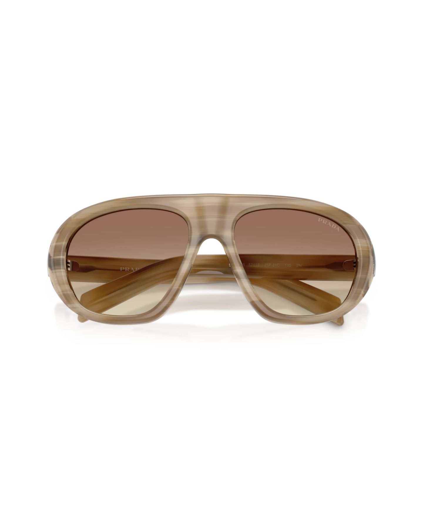 Женские солнцезащитные очки PRADA Sunglasses, PR C05S, цвет: Чёрный — фото 9