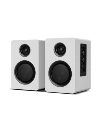 Wooden Cabinet HiFi Speaker Set Carbon Fiber Tweeter Studio Sound Universal Connectivity