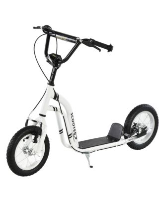 Youth Kick Scooter with 12" Wheels, Adjustable Handlebar and Caliper Dual Brakes, 220 lbs Capacity, Ages 5+