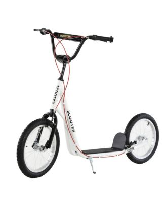Kids Kick Scooter, Adjustable Handlebar 35.5"-37.75", Dual Brakes, Inflatable Wheels, 220 lbs, Ages 5+