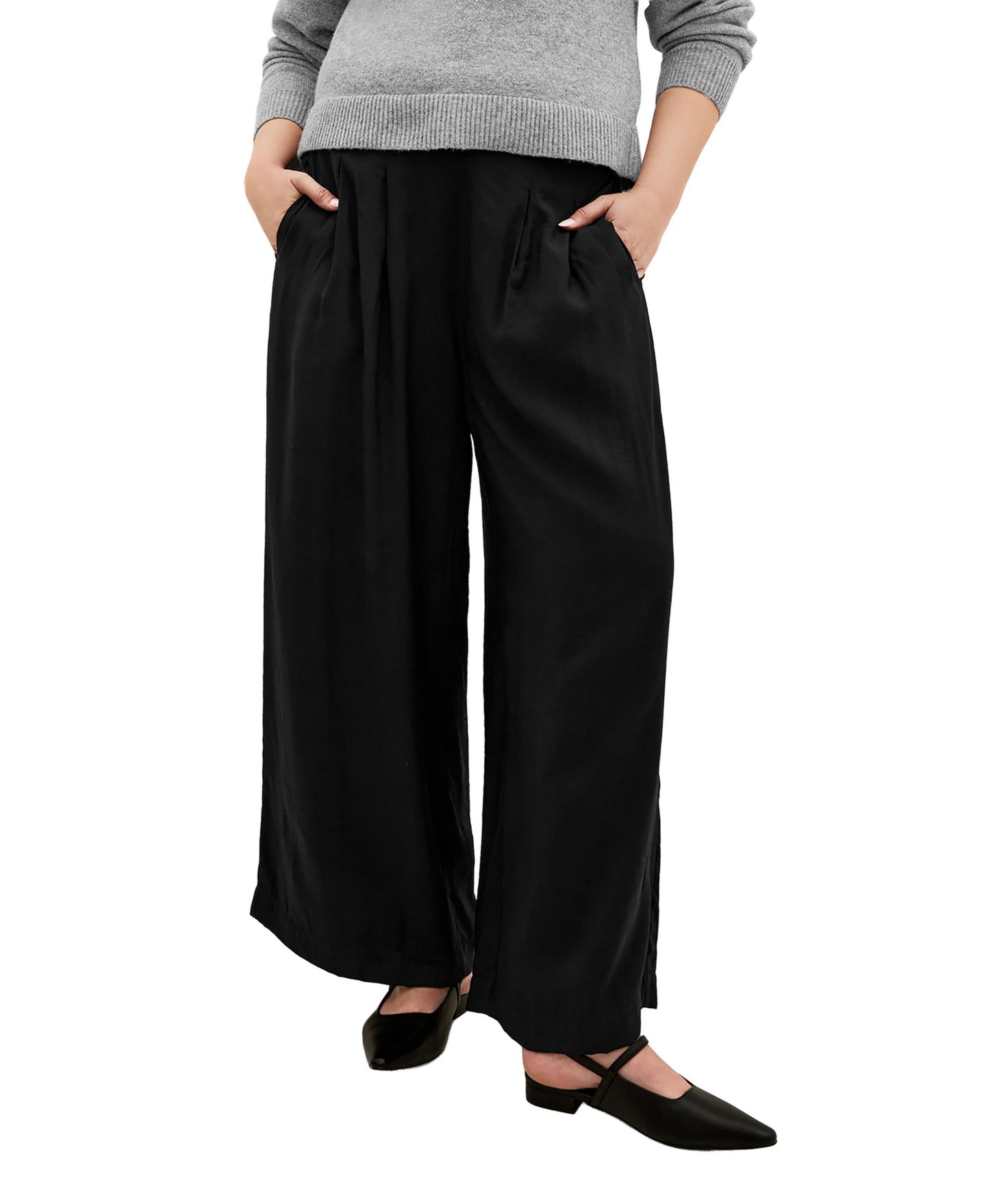 Женские брюки CITY CHIC Plus Size Alana High-Rise Pull-On, цвет: Чёрный — фото 1