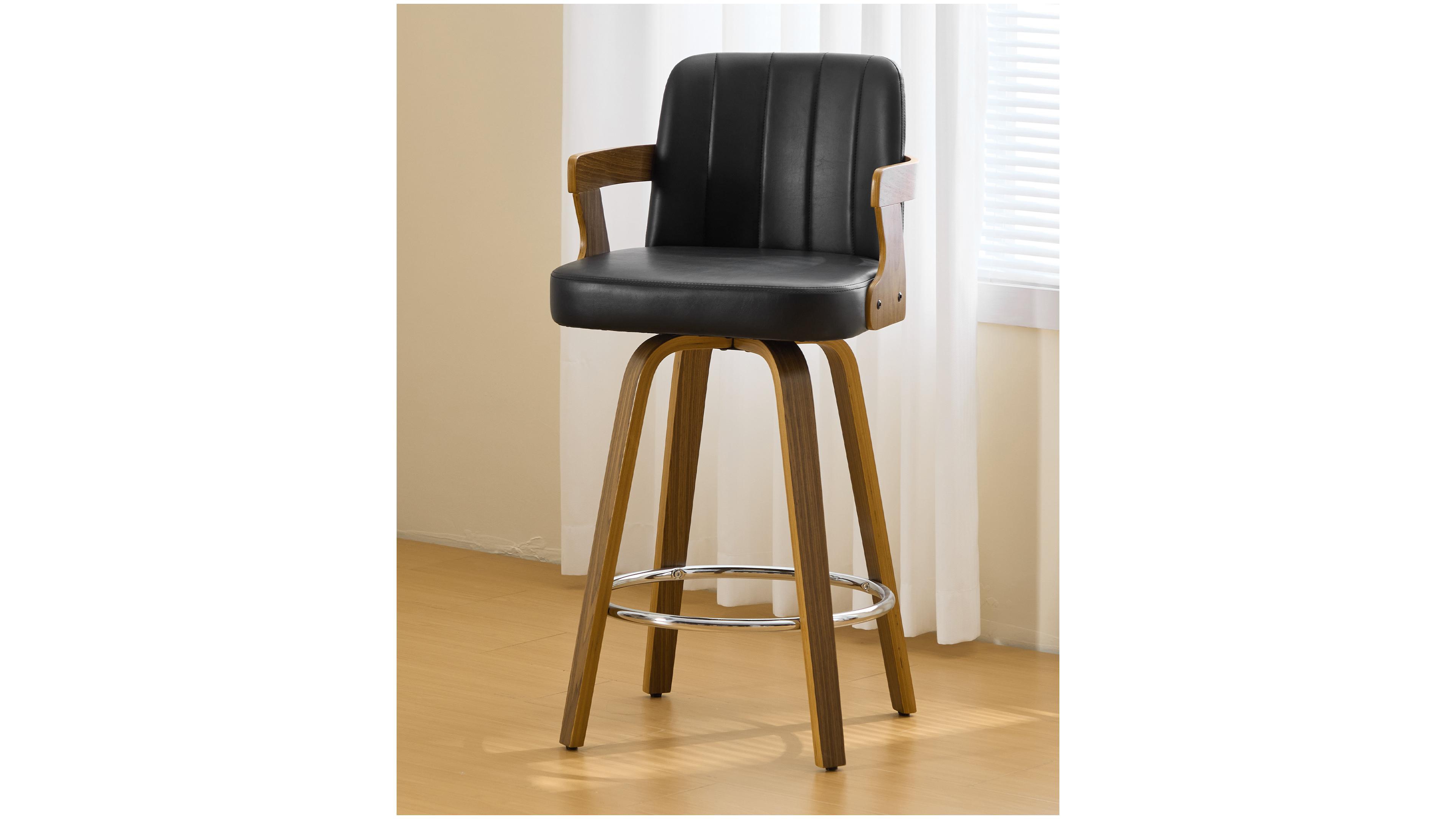 Bekrvio 29" Mid-Century Swivel Bar Height Stools