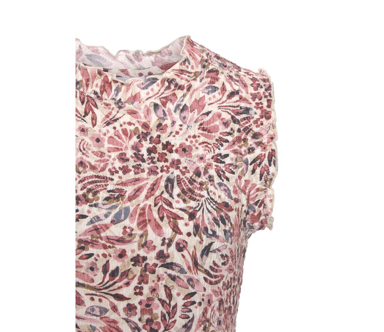 Women's Floral-Print High-Neck Crepe Dress