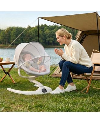 Motorized Sturdy Steel Frame Swing