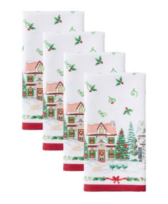 Spice Village Christmas Napkins, Set of 4