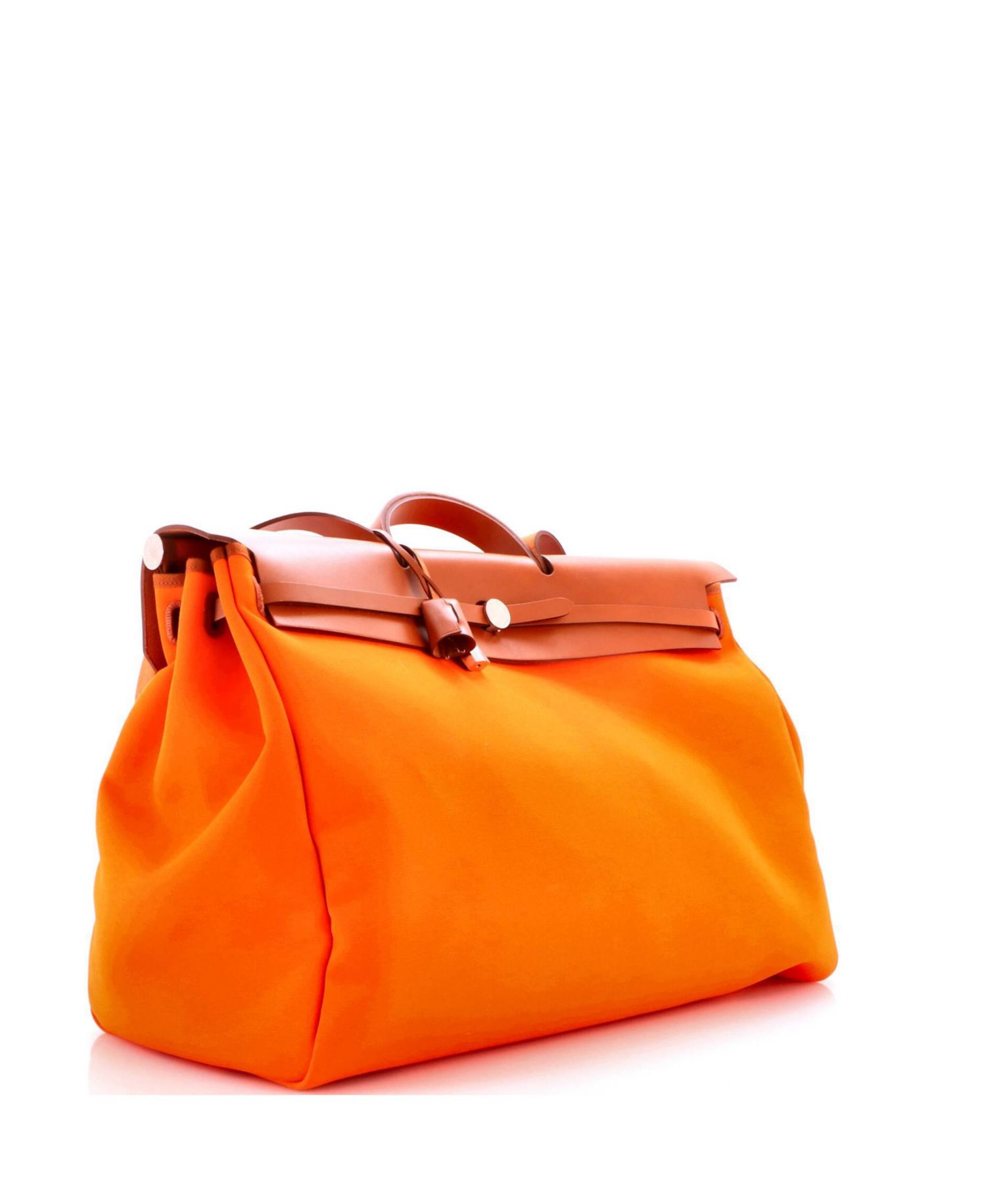 Pre-Owned HERMES Pre-Owned Hermes Herbag Cabine Toile and Leather