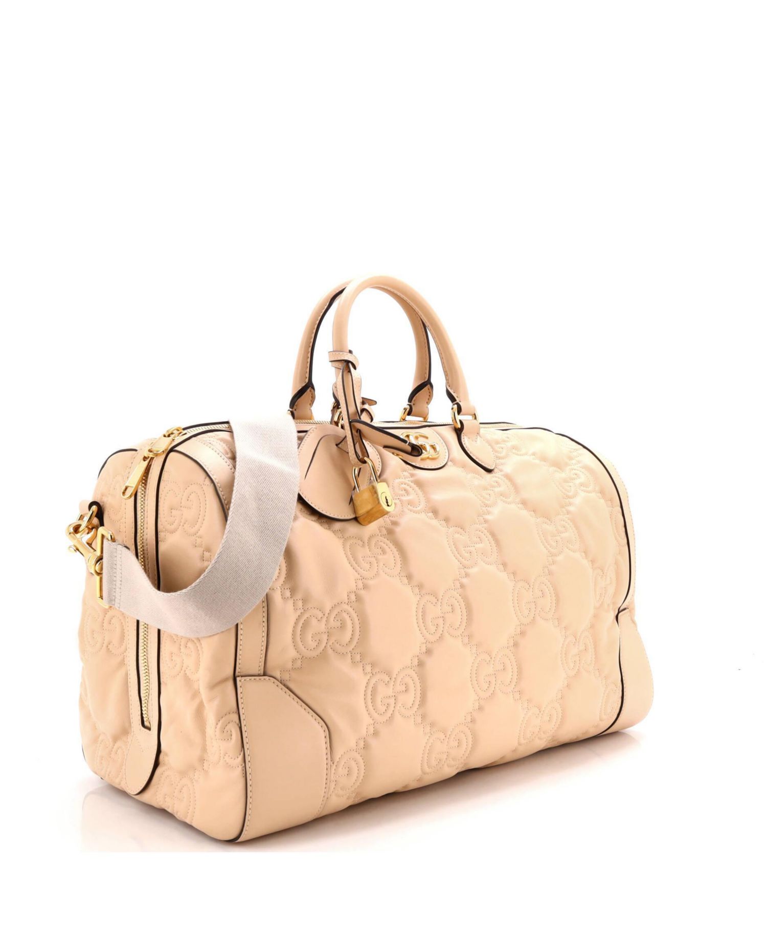 Medium Convertible Boston Top Handle GG Matelass&eacute; Leather Shoulder Bag