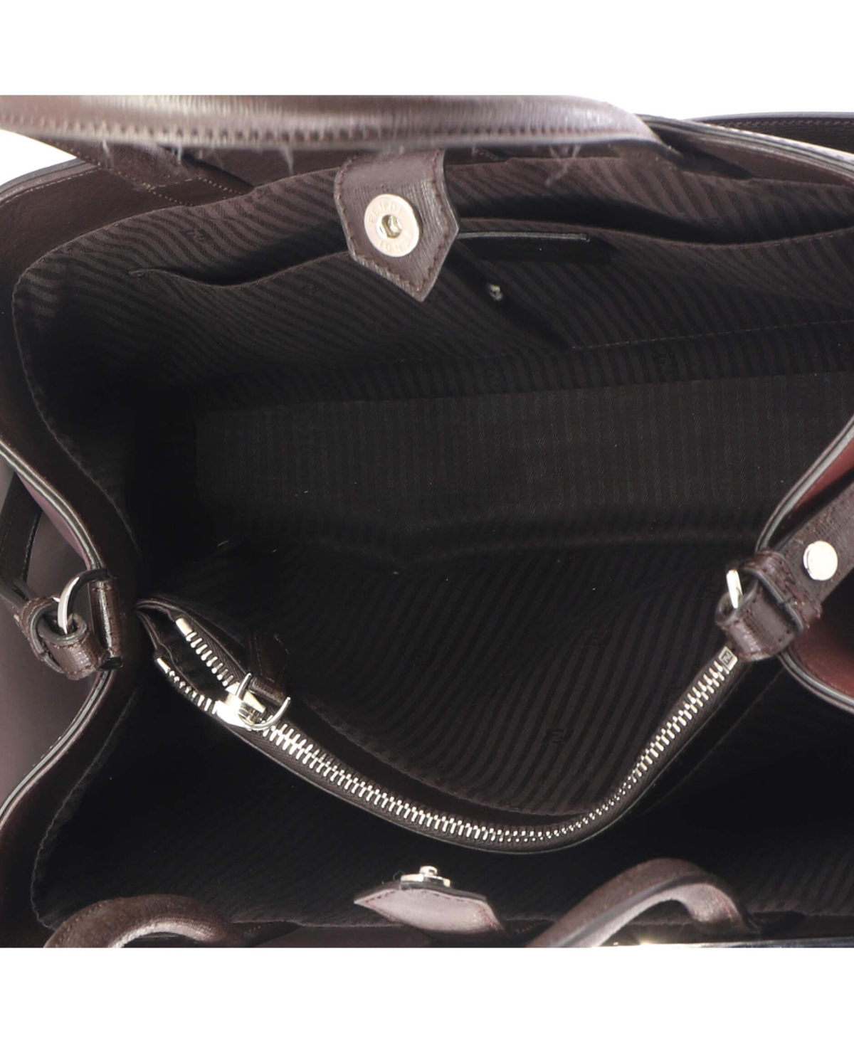 Pre-Owned Fendi Medium 2Jours Bag Leather