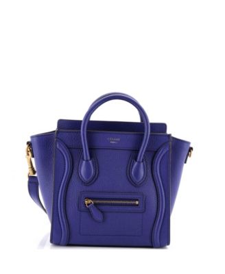 Nano Luggage Grainy Leather Crossbody Bag