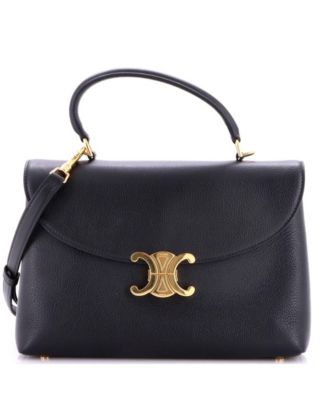 Nino Medium Nubuck Triomphe Top Handle Bag