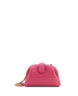 Lauren 1980 Intrecciato Chain-Strap Clutch, 10"W x 7.5"H x 3"D