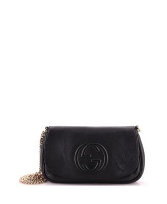 Soho Leather Chain Strap Crossbody Bag