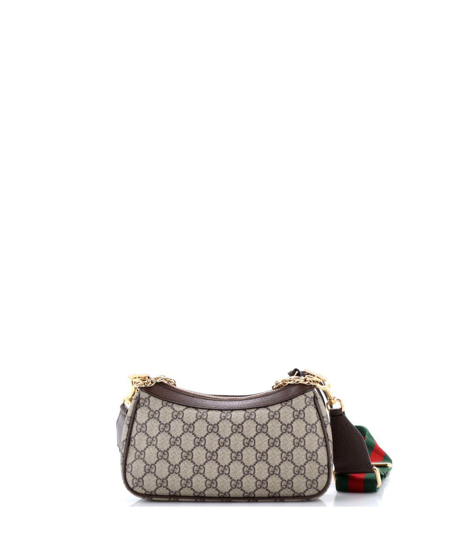 Small Ophidia Charm Shoulder Bag GG Coated Canvas