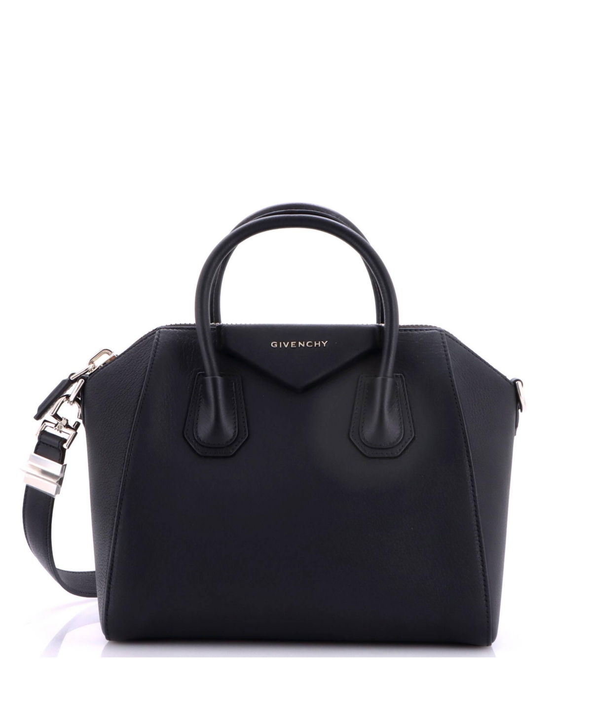 Pre-Owned Givenchy Small Antigona Bag Leather - Black
