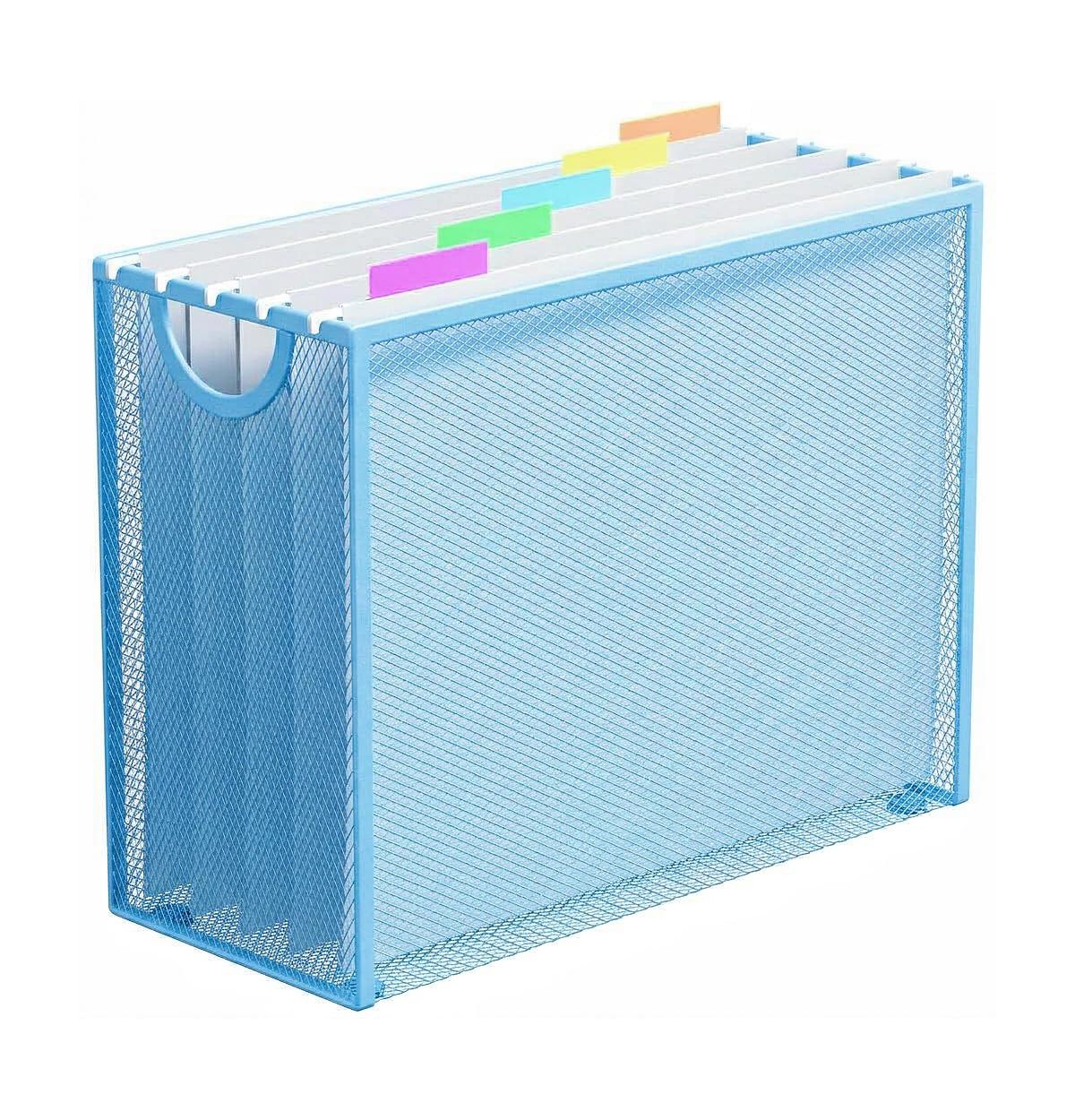 Danrong Metal Mesh Hanging File Organizer With Handle Letter Document Storage