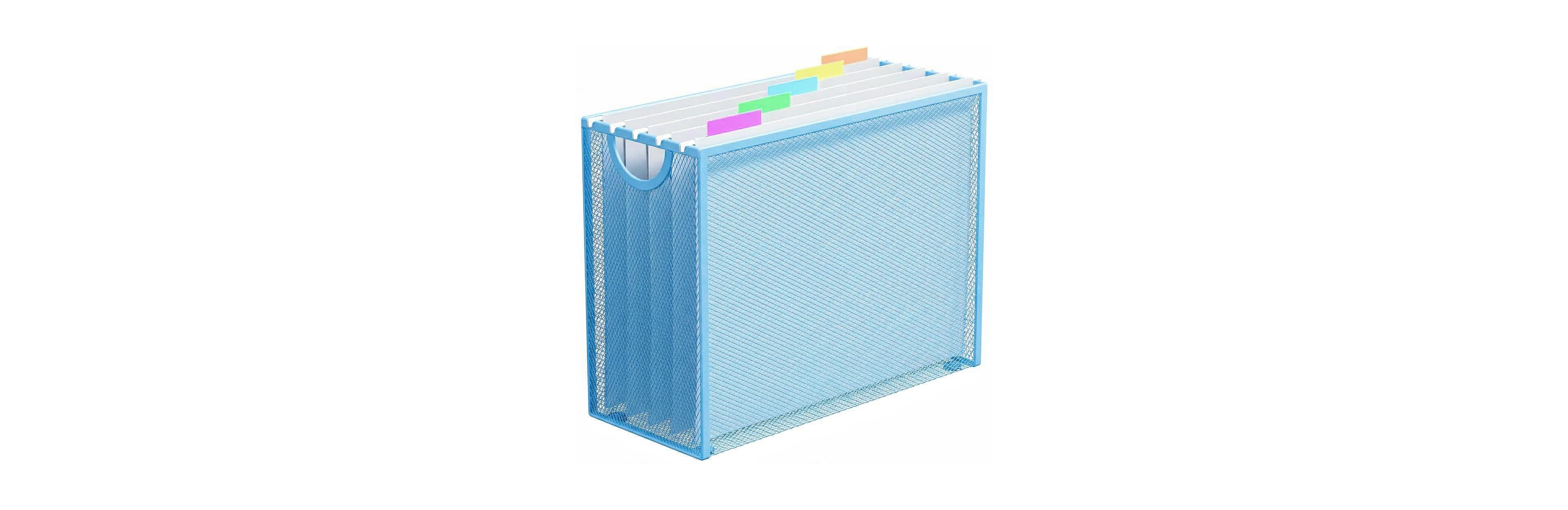 Danrong Metal Mesh Hanging File Organizer With Handle Letter Document Storage