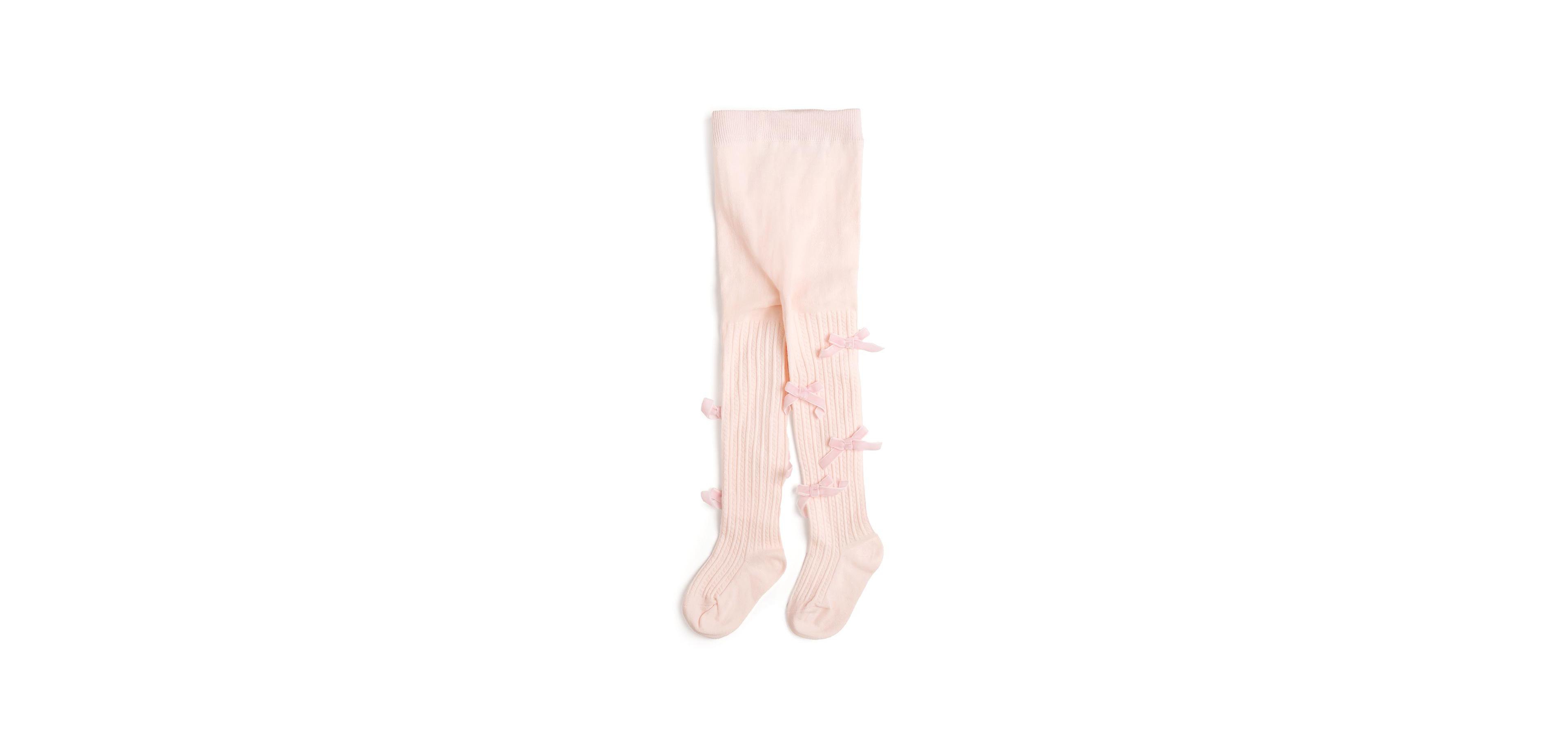 Sweet Wink Baby Girls 0-24M Blush Velvet Bow Tights