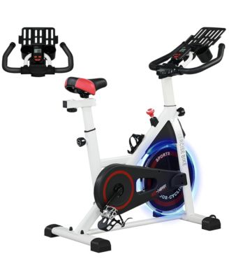 18 lb Flywheel Indoor Stationary Bike with LCD Monitor