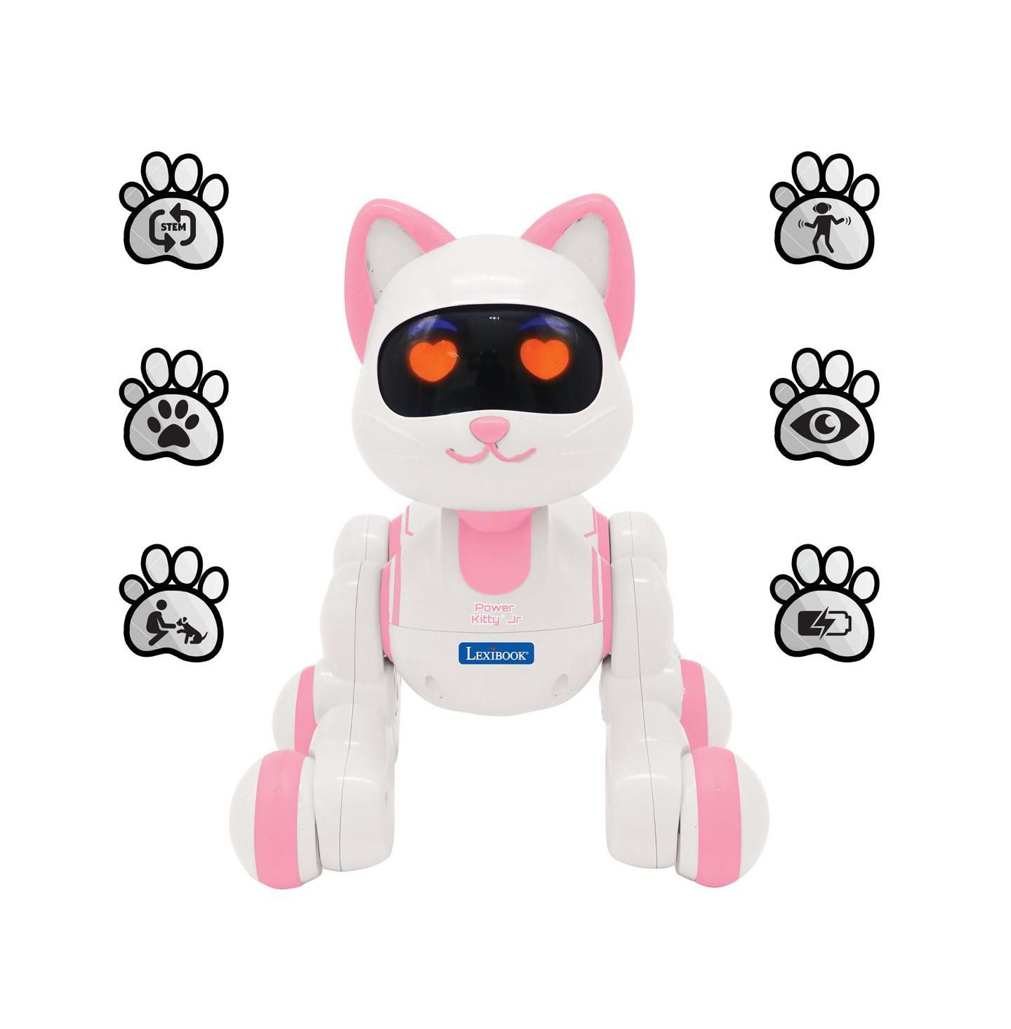Детская игрушка Lexibook Power Kitty Jr. Remote Control Cat Interactive Stem Programmable Rechargeable KIT01 — фото 2