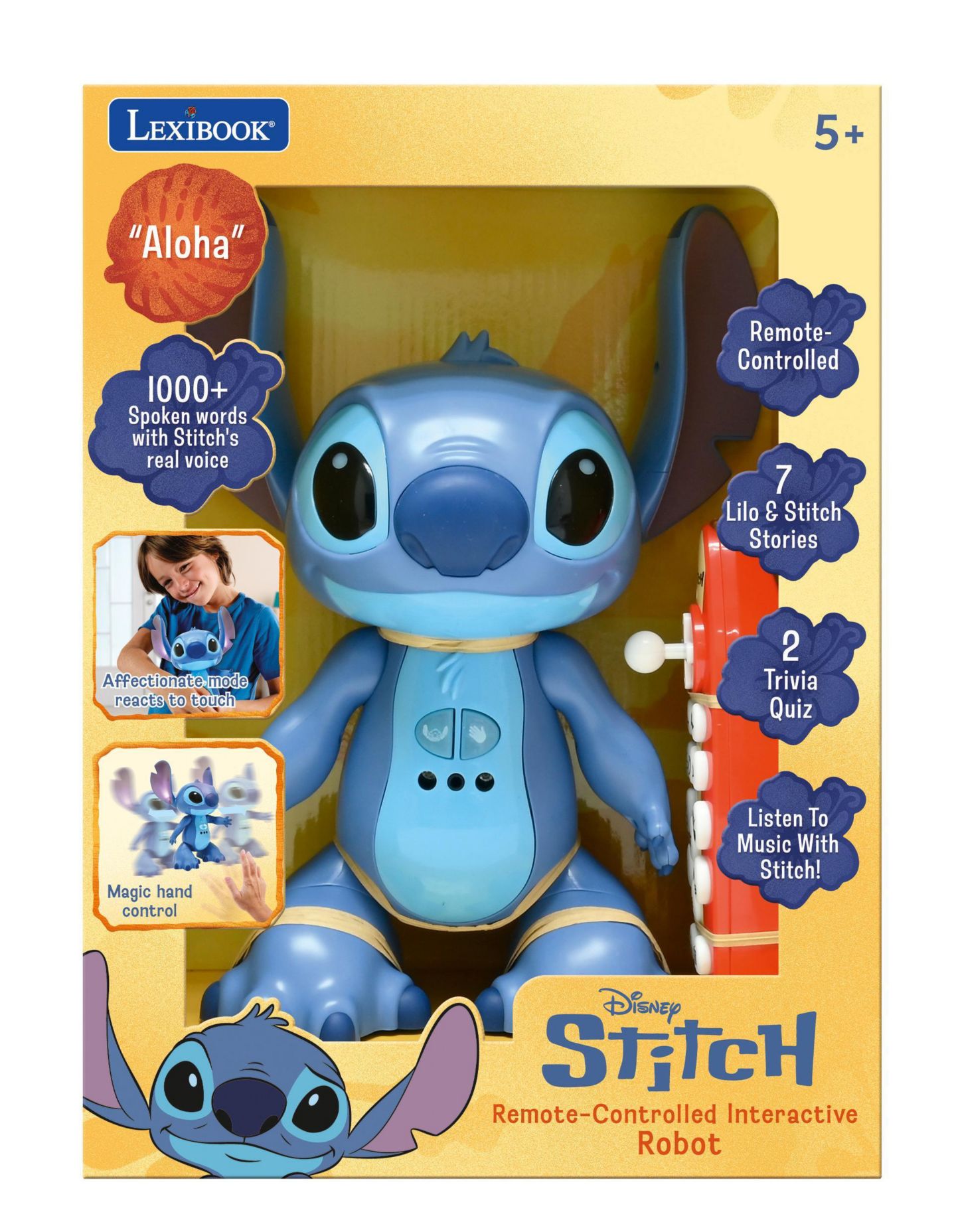 Детская игрушка Disney Stitch Remote-Controlled Interactive Programmable Robot — фото 5