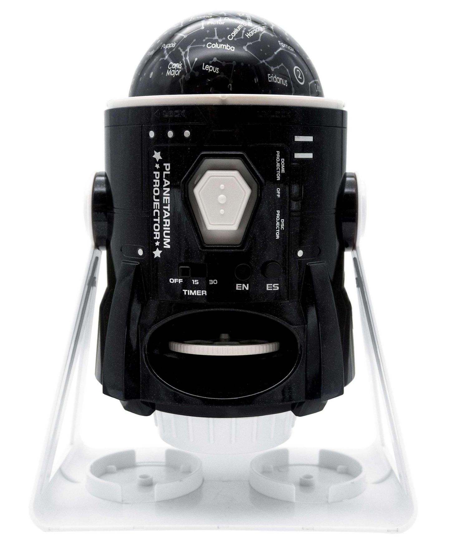 Детские игрушки Lexibook Constellations and Images Planetarium Projector 360-Degree Motorised, 2-Piece Set, от 8 лет, цвет: Чёрный — фото 1