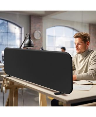 Portable Freestanding Desk Divider Privacy Screen for Office Classroom