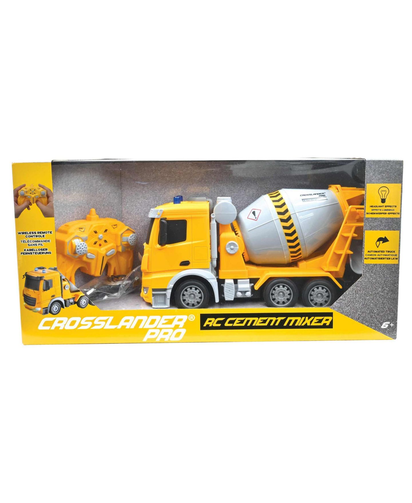 Детская игрушка Lexibook Crosslander Pro Remote-Controlled 360-Degree Rotating RC Concrete Mixer with Light Effects — фото 4